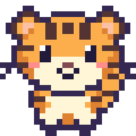 Pixel tiger